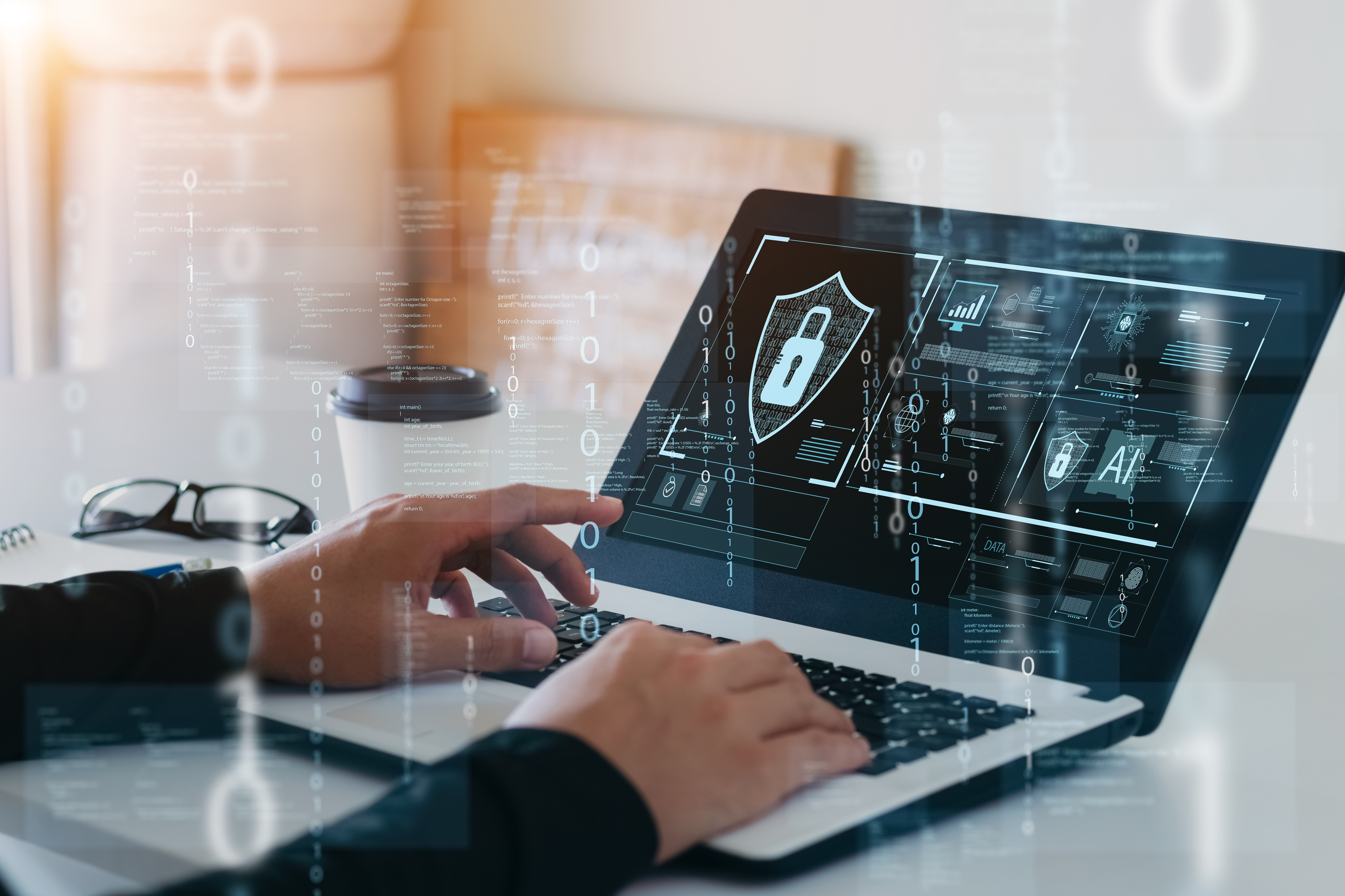 Hacker performing penetration testing